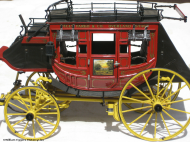 Bill Eggers: 1865 Wells Fargo Stagecoach Side and Top Views